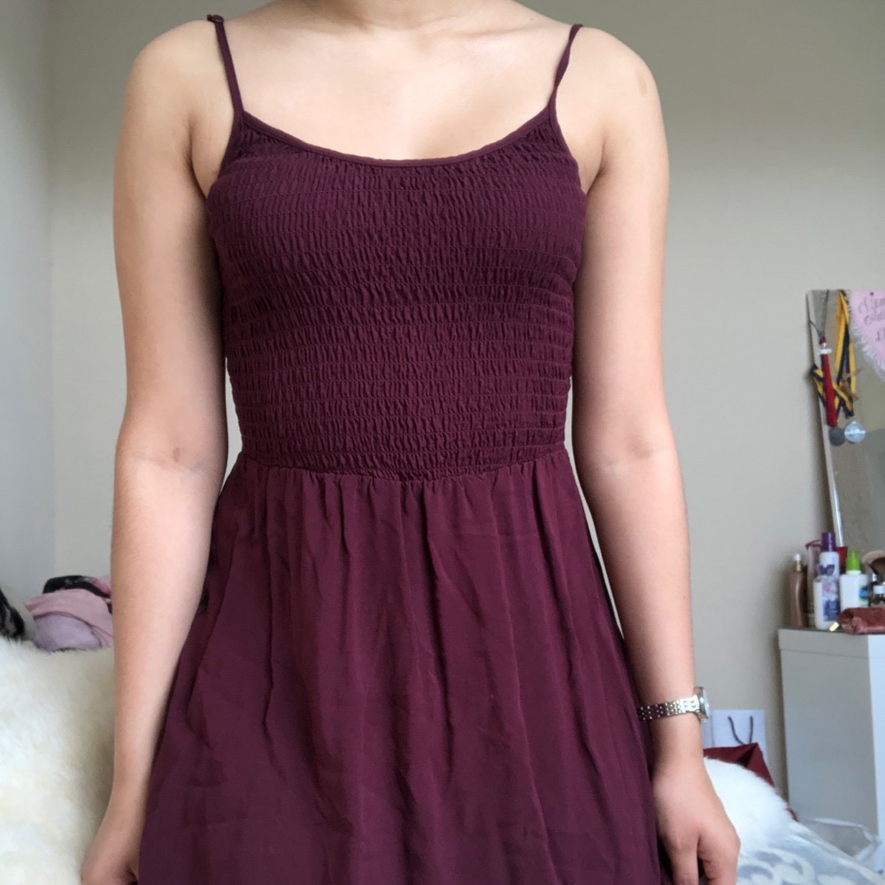 Maroon Cami Mini Dress